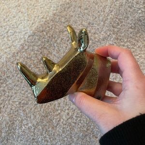 Gold Rino Target Wall Decor